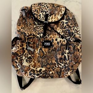 Victoria’s Secret pink, leopard bling, backpack, ultra rare NWT